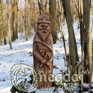 Perun- słowiański bóg. Figurka z drewna.